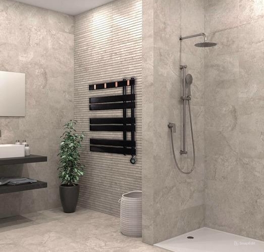Giàn sấy khăn tắm khăn mặt màu đen Miken R335B-Wifi - Ảnh 13