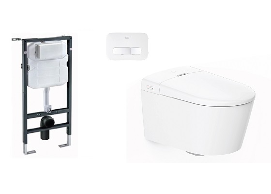 Bồn cầu nắp rửa điện tử treo tường American Standard 1073919990 WP-7391 - Ảnh 5