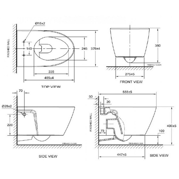 Bồn cầu Treo Tường Điện Tử American Standard VF-3119B WP-7SR1 G3004A - Ảnh 4
