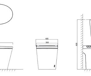 Alternative view of Bồn cầu chăm sóc thông minh màu đen Basic NEOJET NEO-200