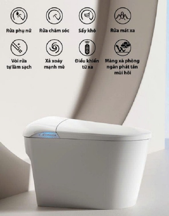 Bồn cầu chăm sóc thông minh màu trắng Basic NEOLUX - Ảnh 5