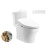 Bàn cầu 1 khối kèm nắp rửa điện tử WASHLET dòng S5 TOTO MS889CDRW25