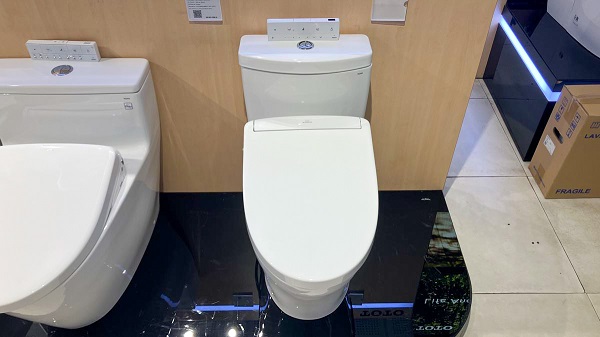 Bàn cầu 1 khối kèm nắp rửa điện tử WASHLET dòng S5 TOTO MS889CDRW25 - Ảnh 3