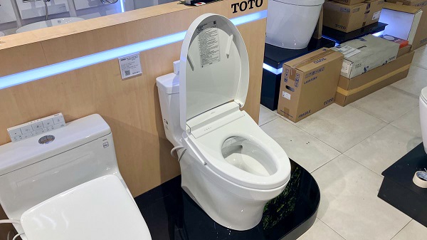 Bàn cầu 1 khối kèm nắp rửa điện tử WASHLET dòng S5 TOTO MS889CDRW25 - Ảnh 5