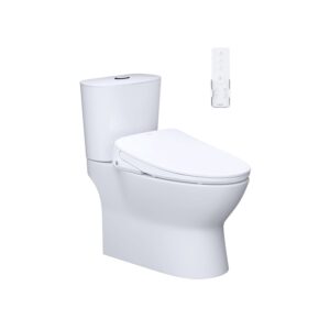 Bồn cầu 2 khối kết hợp nắp điện tử Caesar CD1320-TAF710H
