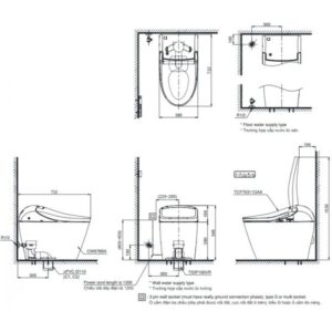 Alternative view of Bàn cầu thông minh WASHLET G5A TOTO CW878BA-TCF76311GAA-T53P100VR
