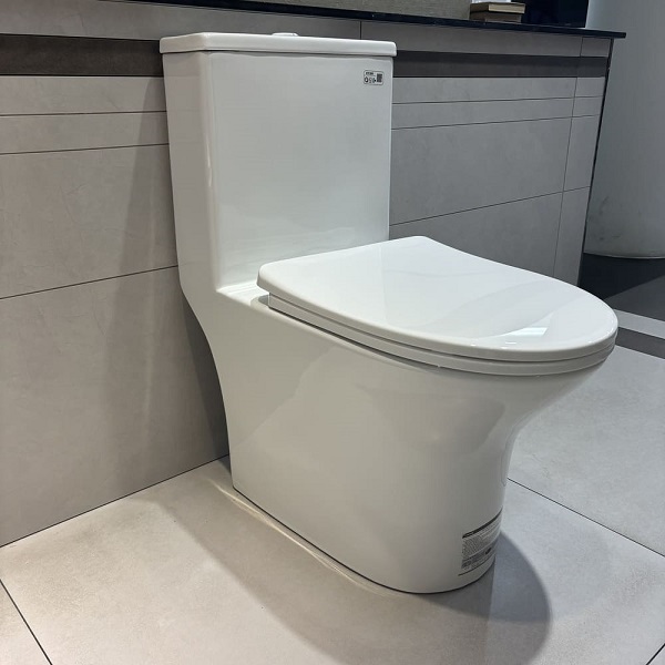 Bàn cầu 1 khối nắp êm Caesar C1391 - Ảnh 3