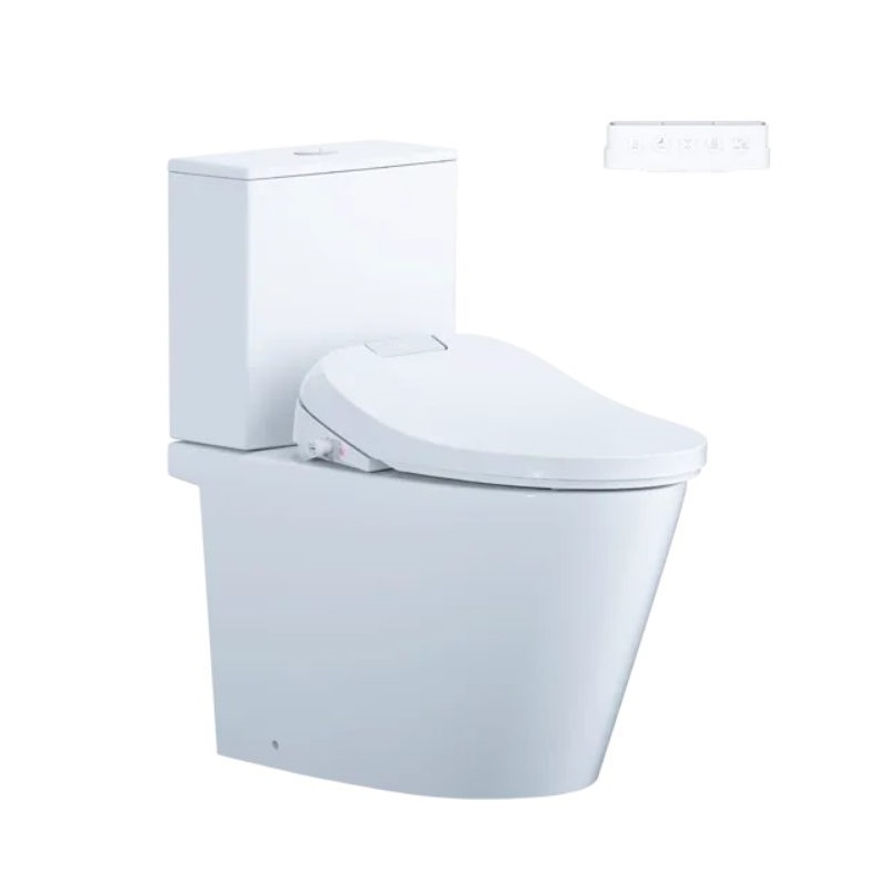 Bồn cầu 2 khối kết hợp nắp điện tử Caesar CD1342-TAF610H