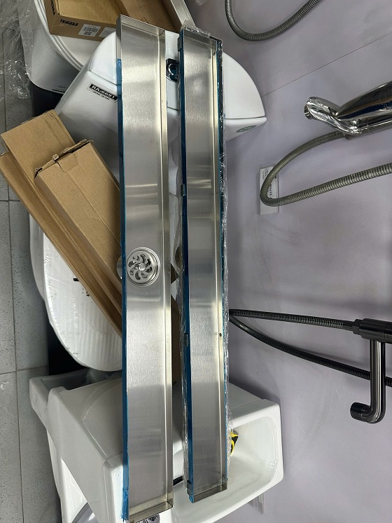 Thoát sàn dài 80cm cắt gạch KMD KM-1080 ( Dài 80cm, rộng 8cm) - Ảnh 7