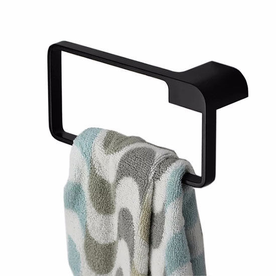 Vòng treo khăn màu đen mờ EcoBath EC270-06MB - Ảnh 10