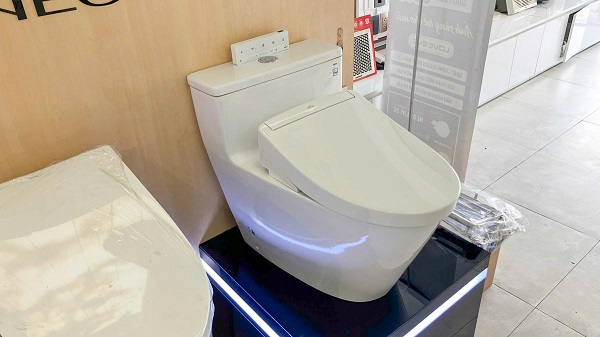 Bàn cầu 1 khối kèm nắp rửa điện tử WASHLET dòng S5 TOTO MS625CDW25 (giấu dây) - Ảnh 3