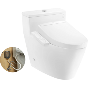 Bàn cầu 1 khối kèm nắp rửa điện tử WASHLET dòng S2 TOTO MS625DW24