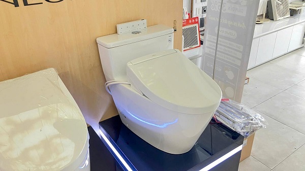 Bàn cầu 1 khối kèm nắp rửa điện tử WASHLET dòng S5 TOTO MS625DW25 - Ảnh 3