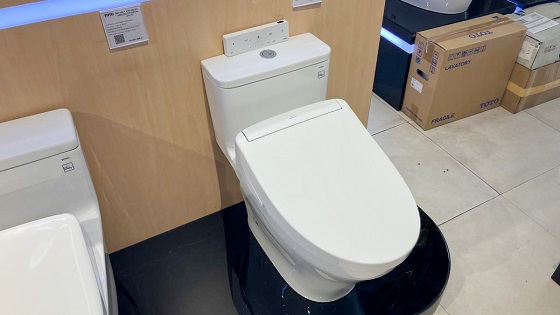 Bàn cầu 1 khối kèm nắp rửa điện tử WASHLET dòng S5 TOTO MS887CRW25 - Ảnh 3