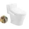 Bàn cầu 1 khối kèm nắp rửa điện tử WASHLET S2 TOTO MS857DW24