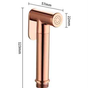 Alternative view of Vòi xịt vệ sinh màu vàng hồng bóng Rose Gold Miken CFV-102-RGB