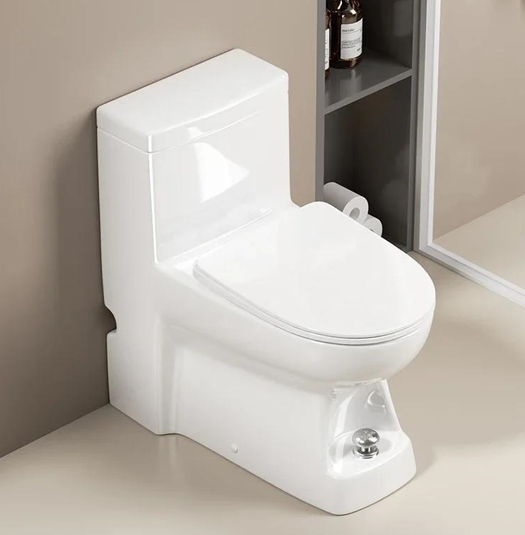 Bồn cầu liền khối xả nước bằng chân Miken DX-622