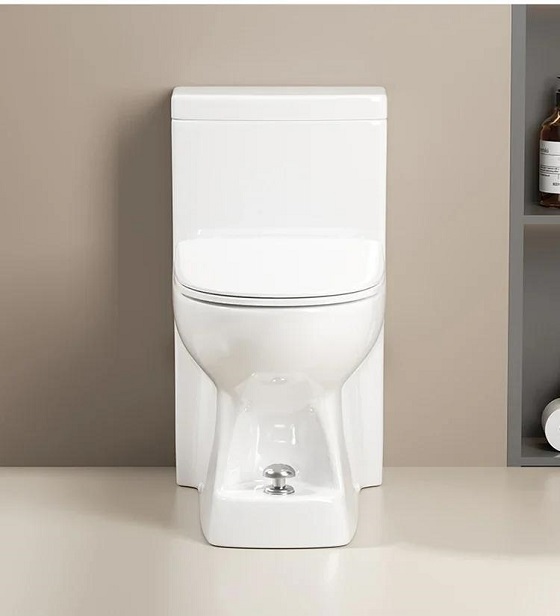 Bồn cầu liền khối xả nước bằng chân Miken DX-622 - Ảnh 6