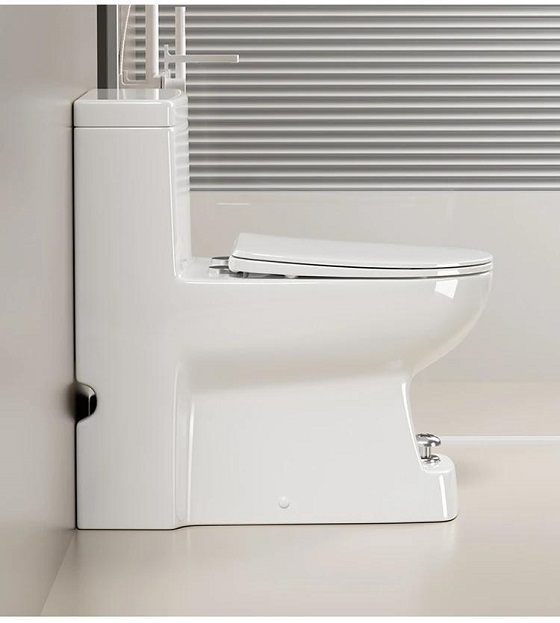 Bồn cầu liền khối xả nước bằng chân Miken DX-622 - Ảnh 7