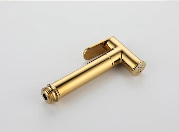 Vòi xịt vệ sinh nóng lạnh âm tường màu vàng bóng Miken F-7505G - Ảnh 5