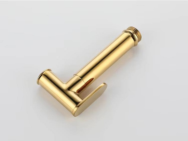 Vòi xịt vệ sinh nóng lạnh âm tường màu vàng bóng Miken F-7505G - Ảnh 6