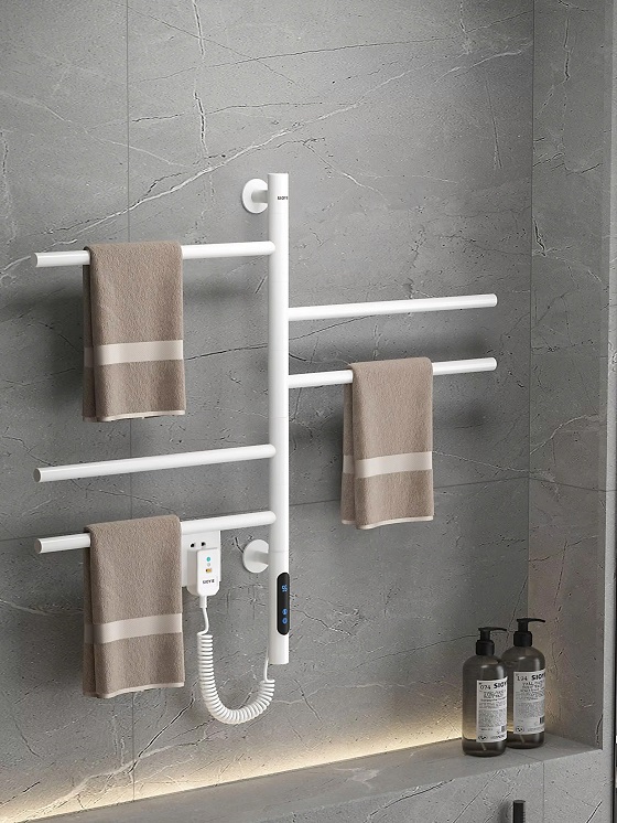 Giàn sấy khăn tắm khăn mặt màu trắng kết nối APP điện thoại thông minh Miken G63W-Wifi - Ảnh 5