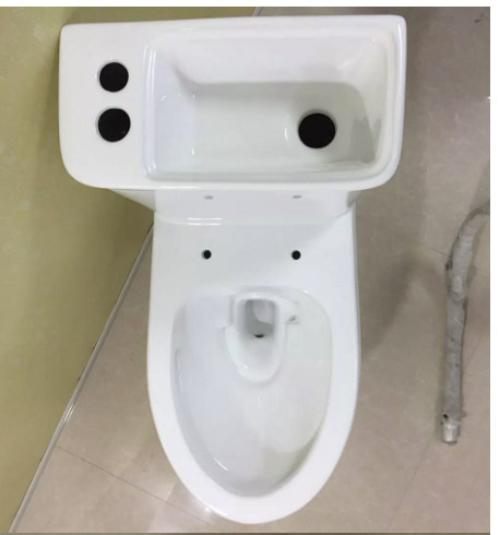 Bồn cầu nghệ thuật kết hợp chậu lavabo rửa mặt Miken AC-989VN - Ảnh 2