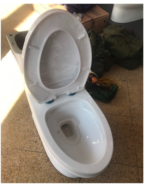Bồn cầu nghệ thuật kết hợp chậu lavabo rửa mặt Miken AC-989VN - Ảnh 4