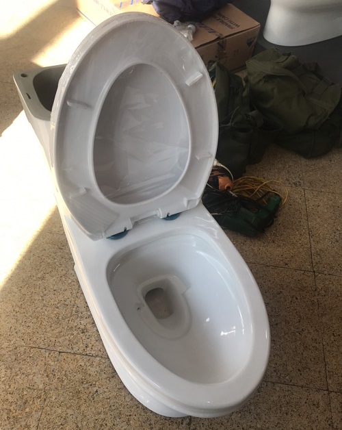 Bồn cầu nghệ thuật kết hợp chậu lavabo rửa mặt Miken AC-989VN - Ảnh 9