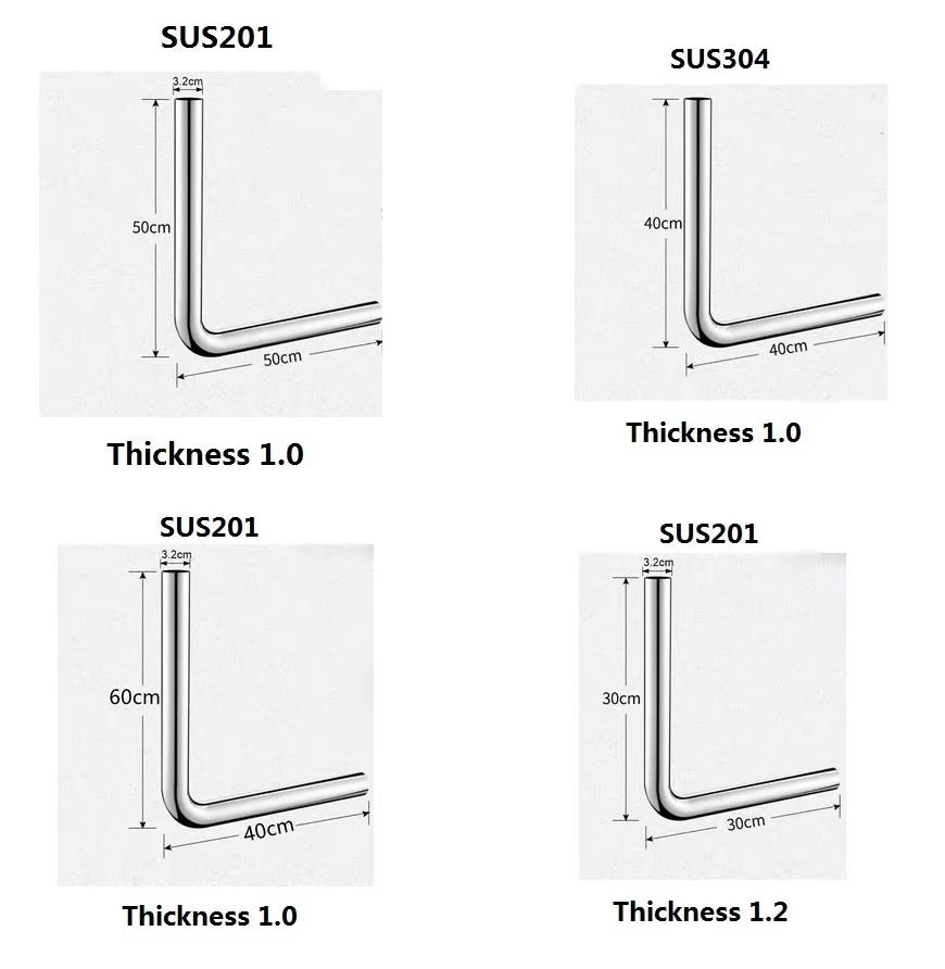 Ống xả dùng cho xí xổm phi 32 Inox Miken MK- 4040L ( Nhận đặt kích thước theo yêu cầu ) - Ảnh 5