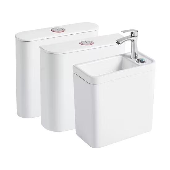 Két treo bằng sứ 2 nhấn xả dùng cho xí xổm Miken MK-212-B - Ảnh 2