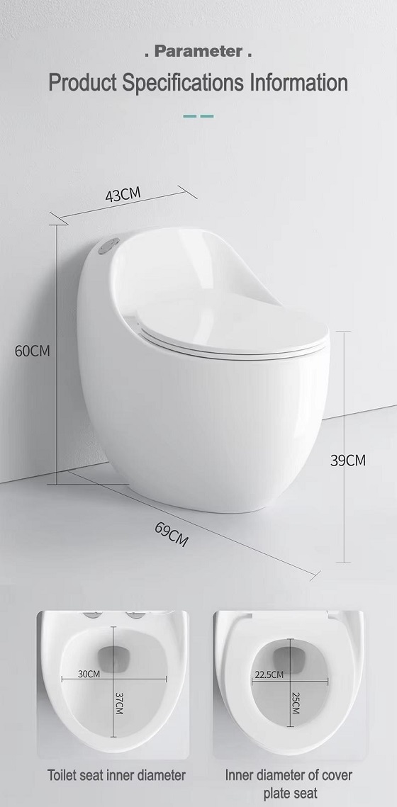 Bồn cầu màu vàng bóng sáng Miken MKB-0892Y - Ảnh 4