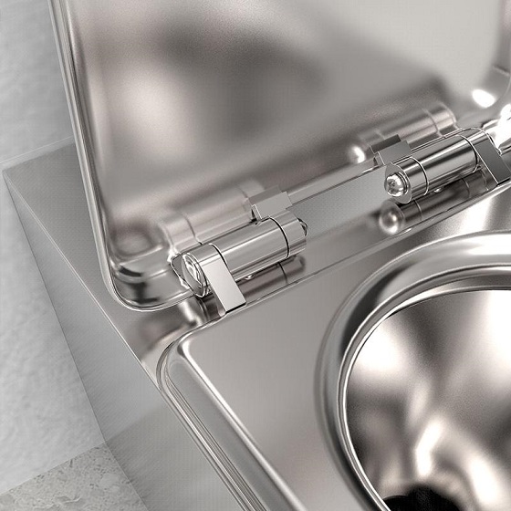 Bàn cầu âm tường Inox Miken MKB-C105337 - Ảnh 9