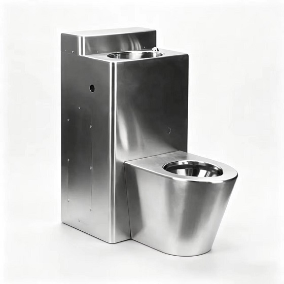 Bàn cầu kết hợp chậu rửa Inox Miken MKB-C105337-BC - Ảnh 7
