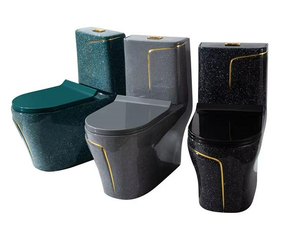 Bồn cầu liền khối màu xanh Miken MKB-SA285G - Ảnh 3