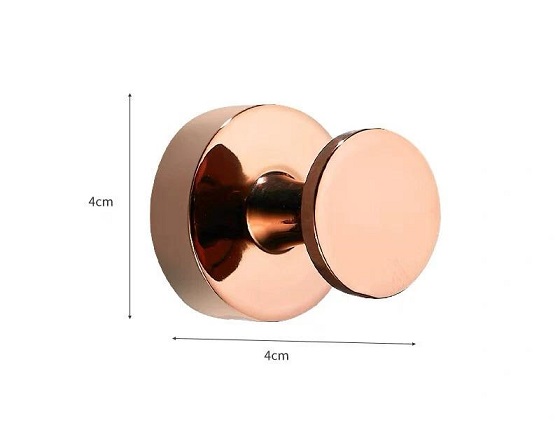 Móc áo đơn tròn màu hồng vàng Miken MKMA-659RG - Ảnh 7