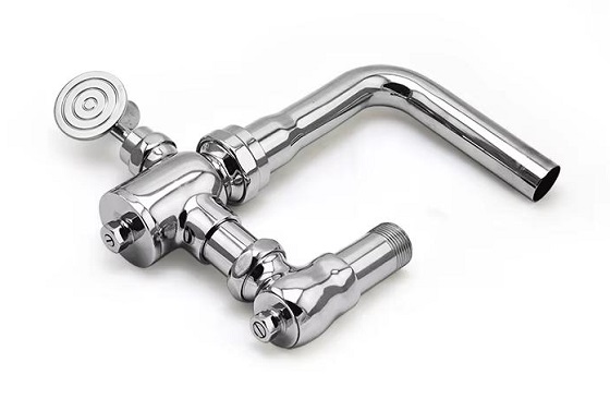 Van xả xả nước đạp chân cho bồn cầu xí xổm Miken MKV-8403-S - Ảnh 2