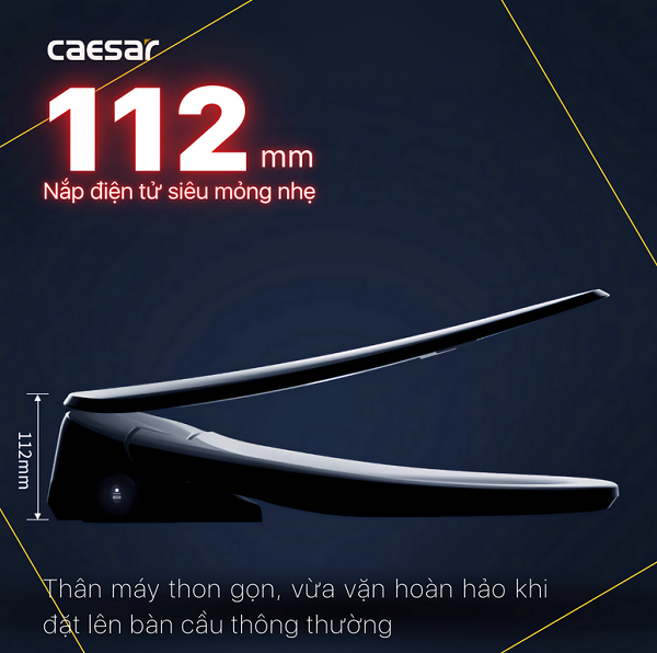 Bồn cầu kết hợp nắp điện tử Caesar C1394F-TAF710H - Ảnh 19