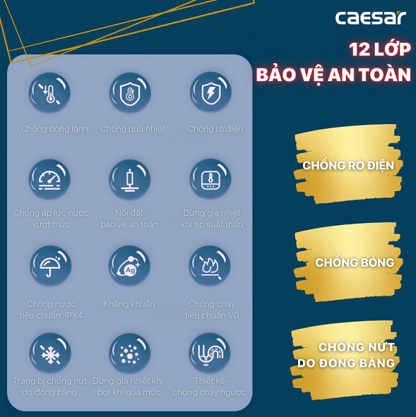 Bồn cầu kết hợp nắp điện tử Caesar C1394F-TAF710H - Ảnh 23