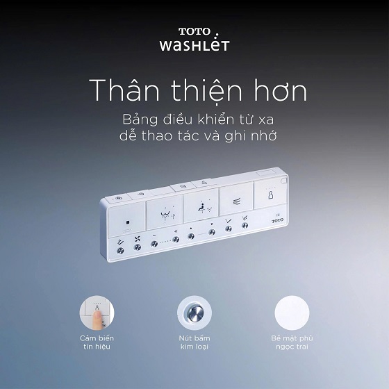 Bồn cầu 1 khối nắp rửa điện tử Washlet S7 Toto MS855CDW23 - Ảnh 4