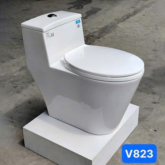 Bồn cầu 1 khối Viglacera V823 - Ảnh 5