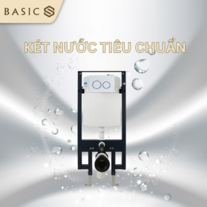 Két nước âm tường Basic BS-17018- Két cao tiêu chuẩn
