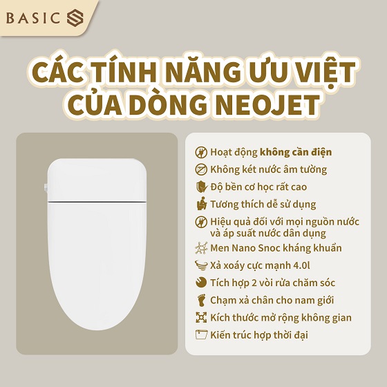 Bồn cầu chăm sóc thông minh Basic NEOJET NEO-120 - Ảnh 6