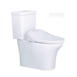 Bồn cầu 2 khối kết hợp nắp điện tử Caesar CD1341-TAF610H