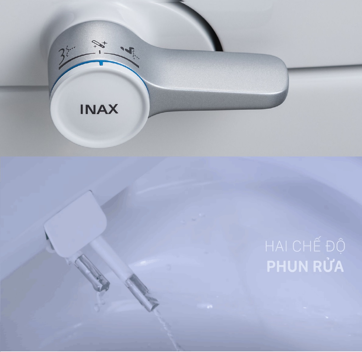 Bồn cầu treo tường nắp rửa cơ INAX AC-22P-CW-S32VN - Ảnh 3