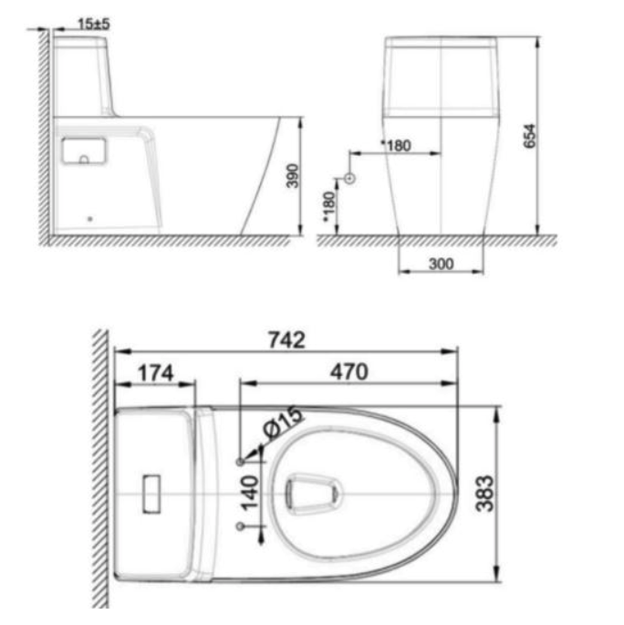 Bồn cầu nắp rửa điện tử American Standard VF-1808TPR - Ảnh 2
