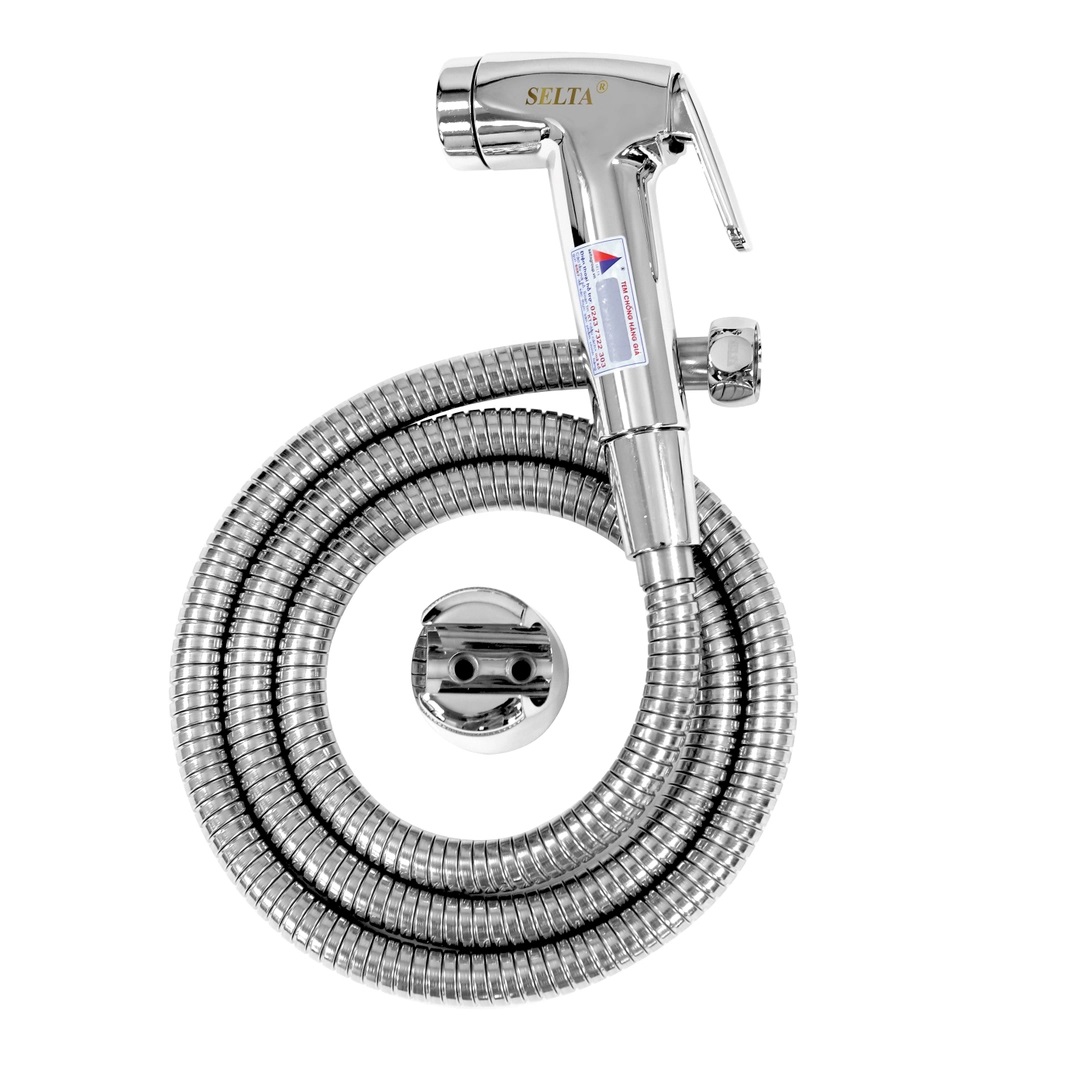 Vòi xịt vệ sinh nóng lạnh âm tường màu vàng bóng Miken F-7505G - Ảnh 31